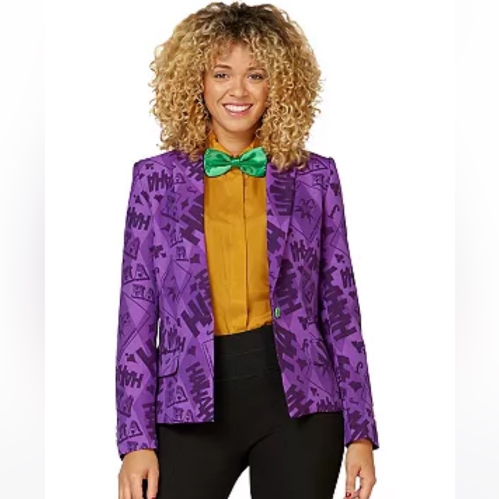 Women's OppoSuits Batman Joker Halloween Blazer - size 6